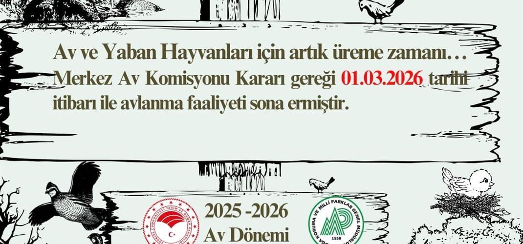 2025-2026 Av Sezonu Kapandı